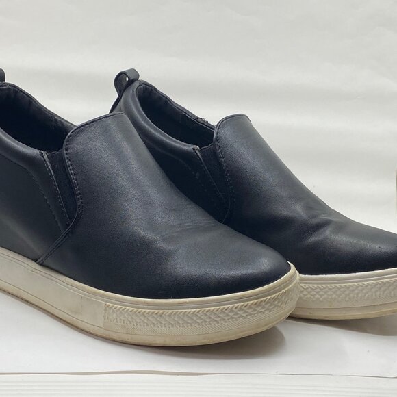 WOMEN'S POCONO BLACK SLIP ON HIDDEN WEDGE CASUAL SHOE 7.5 - Picture 4 of 6